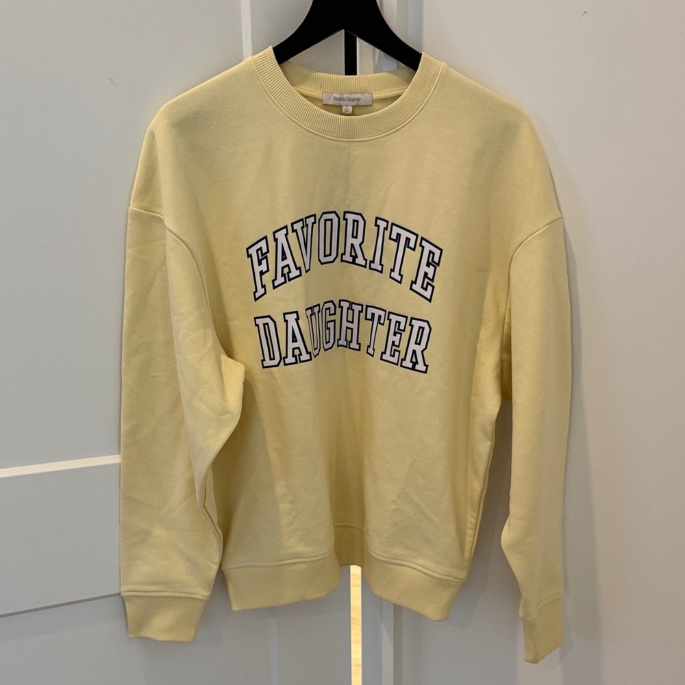 Favorite Daughter Collegiate Sweatershirt Moonbeam XS NWT $88